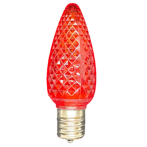 Minleon C9 Red Faceted SMD Bulbs - Bag of 25