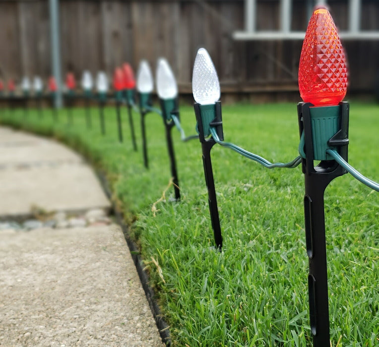 11 inch light stake for Christmas lights, pack of 25
