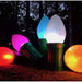 6ft RGB GeoGiant C9 Bulb showing vibrant customizable colors for holiday lighting