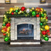 9'x14" Pre-Decorated Garland with Warm White Lights Red, Green, and Gold Ornaments