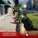 9'x14" Pre-Decorated Garland with Warm White Lights Red, Green, and Gold Ornaments