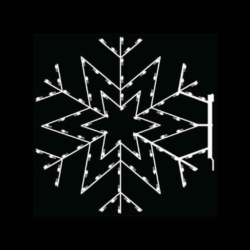 Arctic Star Christmas Snowflake Pole Mount with LED illumination