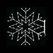 Arctic Star Christmas Snowflake Pole Mount with LED illumination