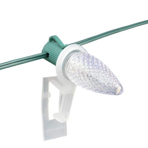 Bag of 100 C9 Tuff Clips for securing Christmas lights