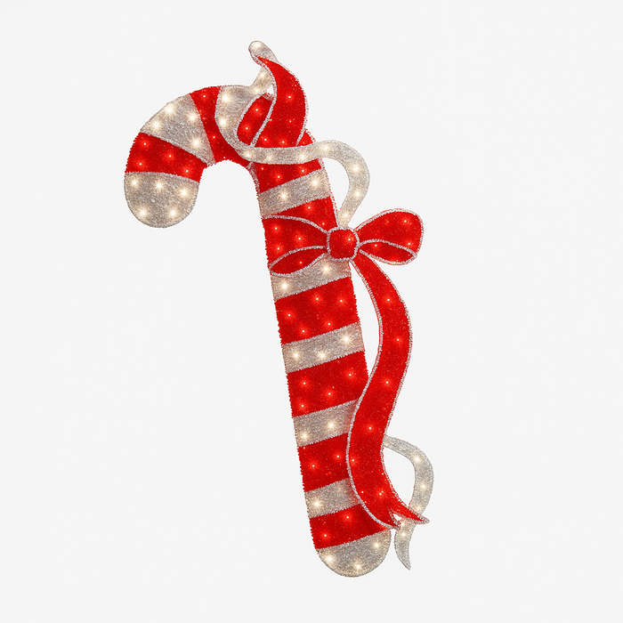 Candy Cane Pole Mount for professional Christmas light installation