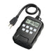 Digital Timer for holiday lighting automation with dual grounded outlets and backup battery