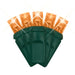 LED Mini Lights 5MM Orange Twinkle on green wire with 6 inch spacing