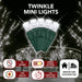 LED Mini Lights 5MM Pure White Twinkle on Green Wire with 6 Inch Spacing