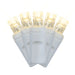 LED Mini Lights 5MM Warm White Twinkle on White Wire with 6 Inch Spacing
