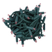 LED Mini Lights Pink 4 Inch Spacing 70 Lights on green wire for holiday decorating