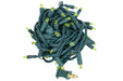 LED Mini Lights Yellow 4 Inch Spacing 70 Lights on Green Wire