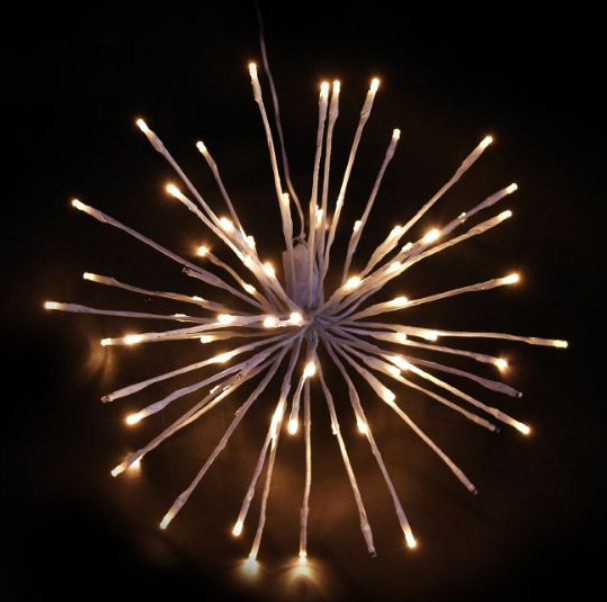 Warm white LED Spritzers decorative spheres for holiday lighting