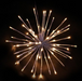 Warm white LED Spritzers decorative spheres for holiday lighting
