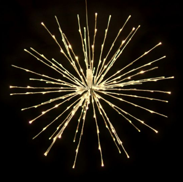 Warm white LED Spritzers decorative spheres for holiday lighting