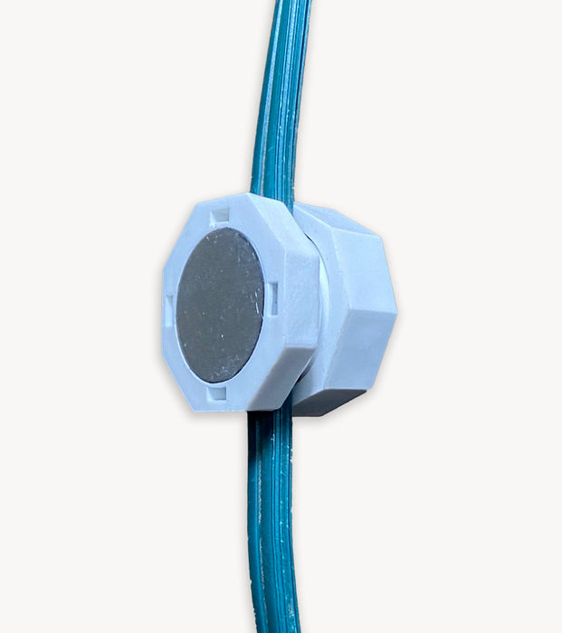 Lite-Netics Magnetic Wire Clamps in Green, Black, and White colors