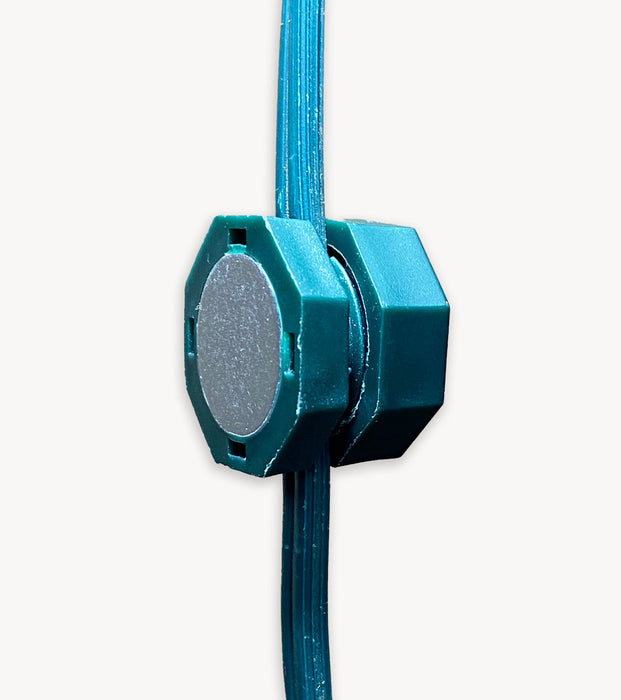 Lite-Netics Magnetic Wire Clamps in Green, Black, and White colors