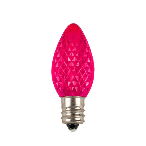 Minleon C7 Pink Faceted SMD LED Replacement Bulbs