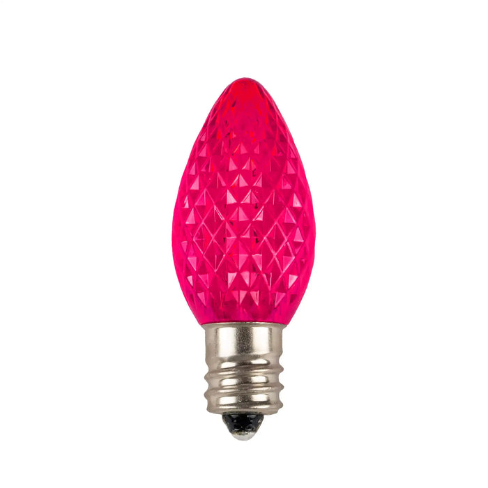 Minleon C7 Pink Faceted SMD LED Replacement Bulbs
