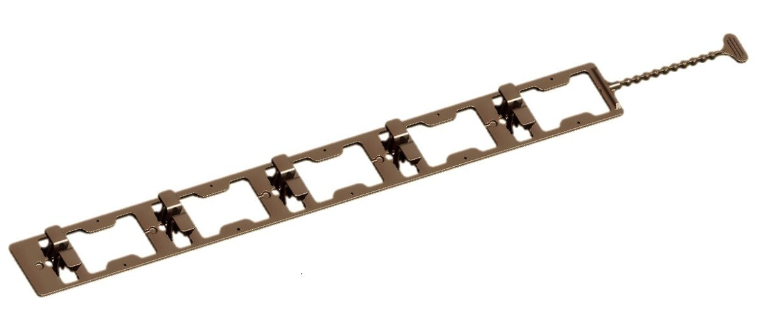 No Wrap Strap Brown for Christmas Lights on Tree Trunks and Poles