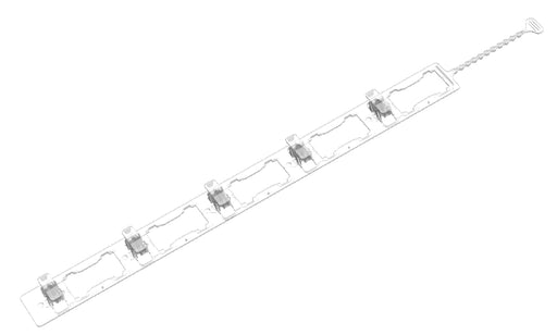 Clear No Wrap Strap for Christmas light installation on tree trunks and poles
