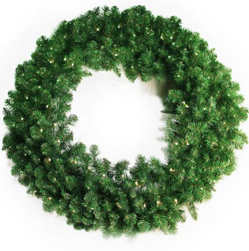 Oregon Wreath with dense green branches for holiday decoration