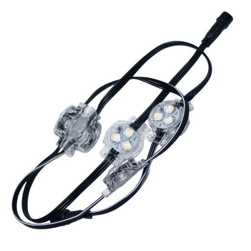 The official Hey-O Permanent Lighting logo representing a modern permanent lighting brand specializing in RGB roofline lighting, permanent holiday lighting, and architectural exterior lighting systems.