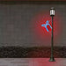 Red Gift Box Pole Mount 4ft outdoor Christmas decoration with bright LED lights