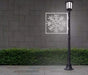 4ft Snowflake Pole Mount Rope Light outdoor holiday decoration