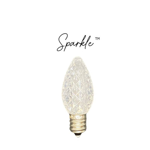 Sparkle C7 Sun Warm White Faceted SMD Replacement Bulbs in a bag of 25