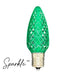 Sparkle C9 Green Faceted SMD Replacement Bulbs - Bag of 25
