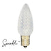 Sparkle C9 Pure White Faceted SMD LED Christmas Light Bulbs in a bag of 25
