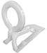 Tuff Shingle Clip holding C9 Christmas light bulb on roof shingle edge