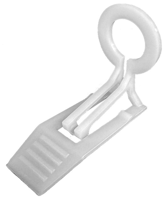 Tuff Shingle Clip holding C9 Christmas light bulb on roof shingle edge