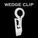 Tuff Wedge Clip for shingles and gutters securing C9 Christmas lights
