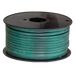 250-foot spool of green SPT-1 bare wire on a plastic reel for holiday lighting projects