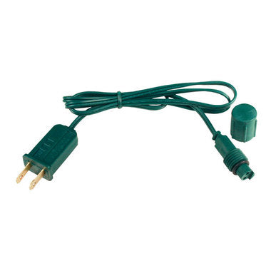 3 Ft Coaxial Power Cord with green commercial-grade wire and weather-tight connectors