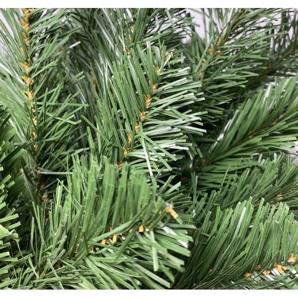 Anthem Greenery 9 foot by 14 inch pre-lit garland with 100 warm white LED lights
