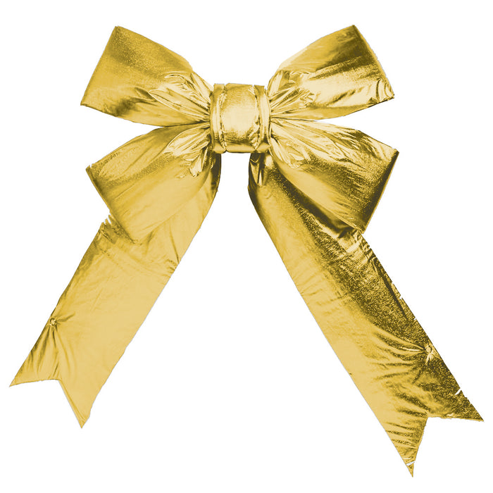 Gold Mylar Commercial Grade Bow in 18 inch size
