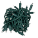 LED Mini Lights in Pure White with 4 inch spacing and 70 lights on green wire