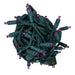 LED Mini Lights in Purple with 4 inch spacing and 70 lights on green wire
