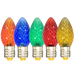 Minleon C7 Multi (Amber, Blue, Green, Red, Yellow) Faceted SMD Bulbs pack of 25