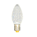 Minleon C7 Sun Warm White Faceted SMD Bulbs showing faceted plastic globe and warm white glow