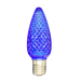 Minleon C9 Blue Faceted SMD LED Bulbs in a bag of 25 for holiday lighting