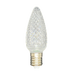 Minleon C9 Pure White Faceted SMD LED Bulbs in a bag of 25 for holiday lighting