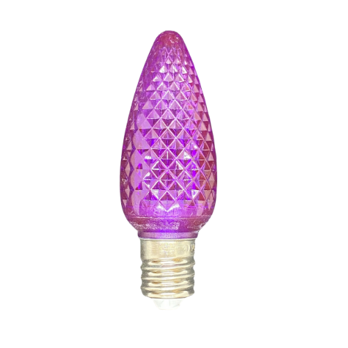 Minleon C9 Purple Faceted SMD LED Bulbs in a bag of 25
