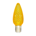 Minleon C9 Yellow Faceted SMD LED Bulbs in a bag of 25 for holiday lighting