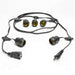 Patio Lights-E26 Commercial Grade Stringer with Suspenders 48 feet long outdoor lighting stringer