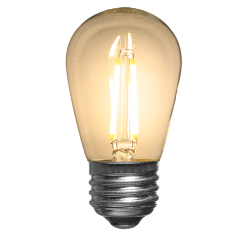 S14 Polycarbonate LED Bulb in Warm White color, 24 pack