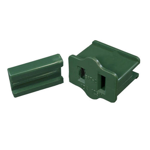SPT-1 Inline Green Female Plugs in a bag of 50 for holiday lighting projects