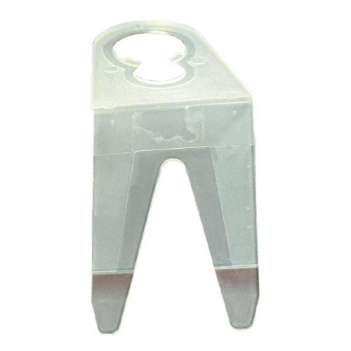 Shingle Tab Mounting Clips in a bag of 100 for securing Christmas lights on shingles